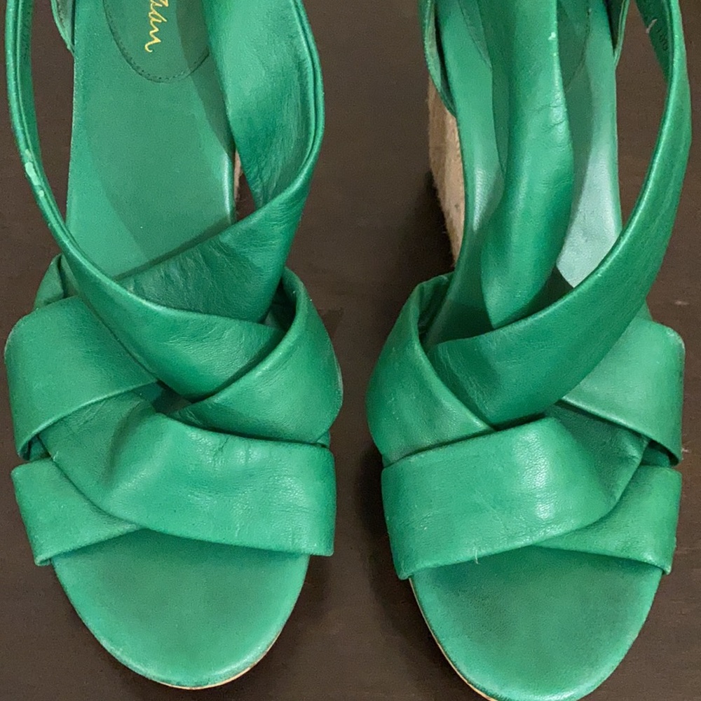 Cole haan leather wedges